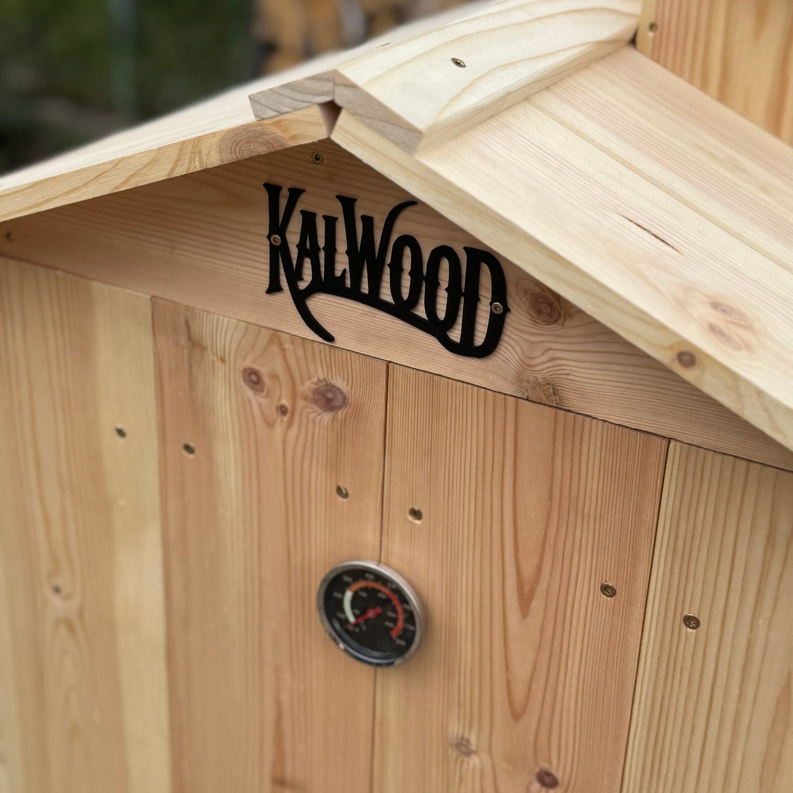 KALWOOD CLASSIC ECO koka kūpinātavas termometrs, jumts un skurstenis