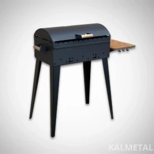 BIG šašliku grils 4 mm ar vāku un plauktu