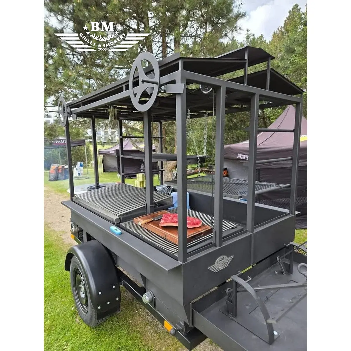 BM-9 LFK Āra virtuve uz riteņiem (Asado / Santa Maria stils) - Image 2