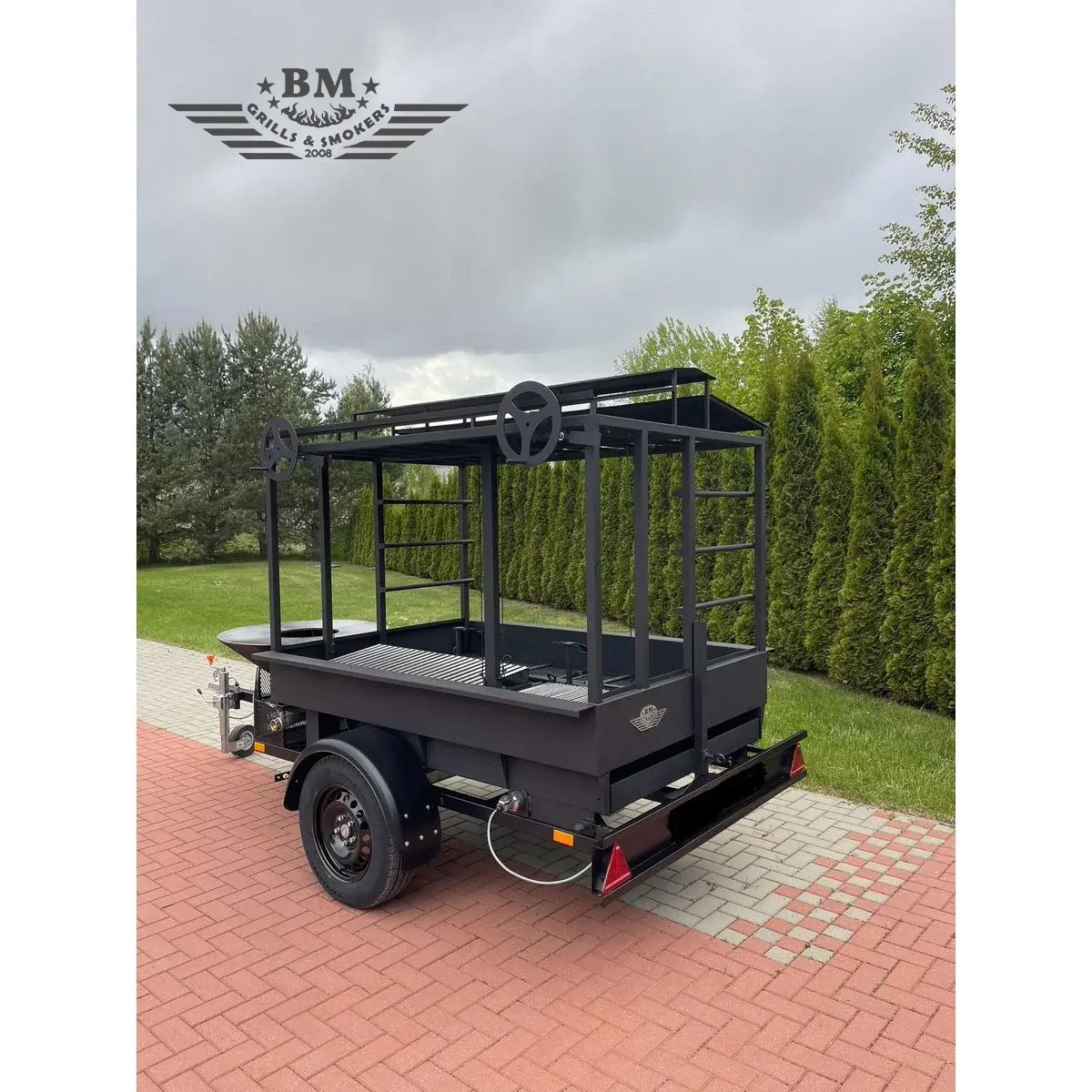 BM-9 LFK Āra virtuve uz riteņiem (Asado / Santa Maria stils) - Image 4
