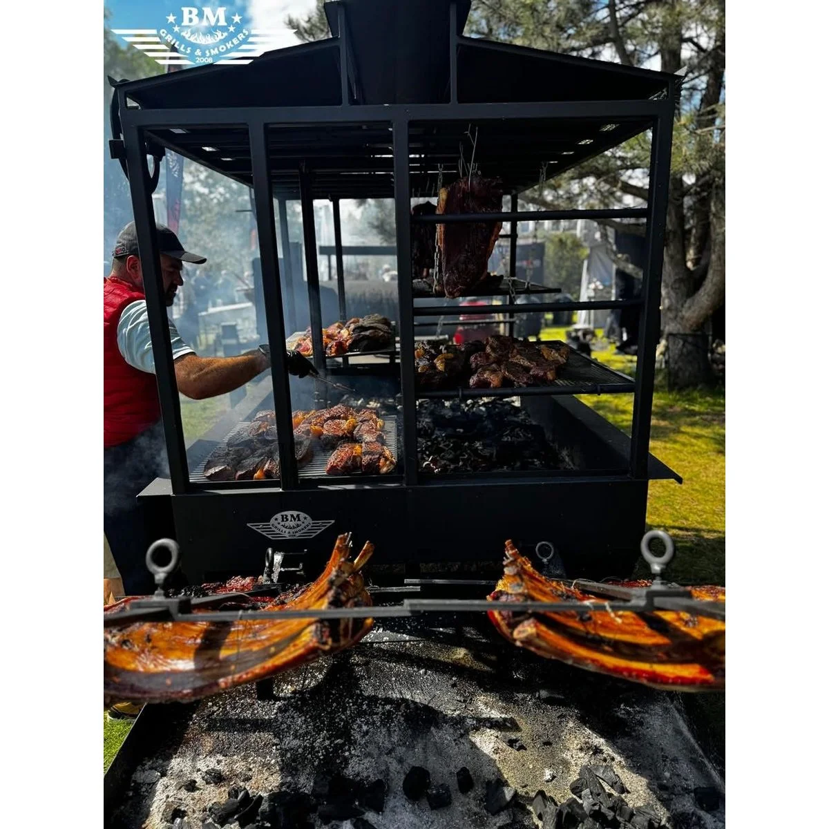 BM-9 LFK Āra virtuve uz riteņiem (Asado / Santa Maria stils) - Image 16