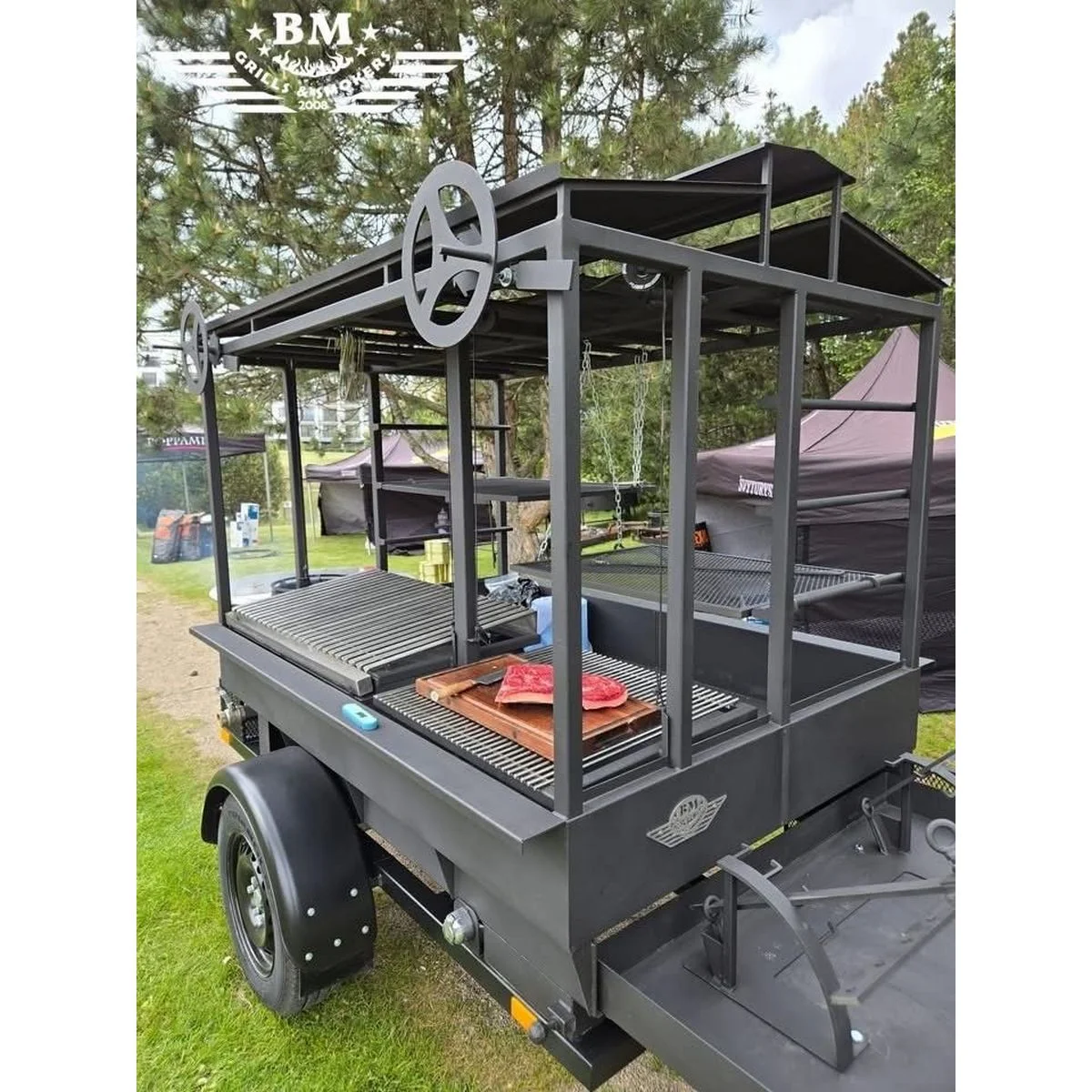 BM-9 LFK Āra virtuve uz riteņiem (Asado / Santa Maria stils) - Image 22