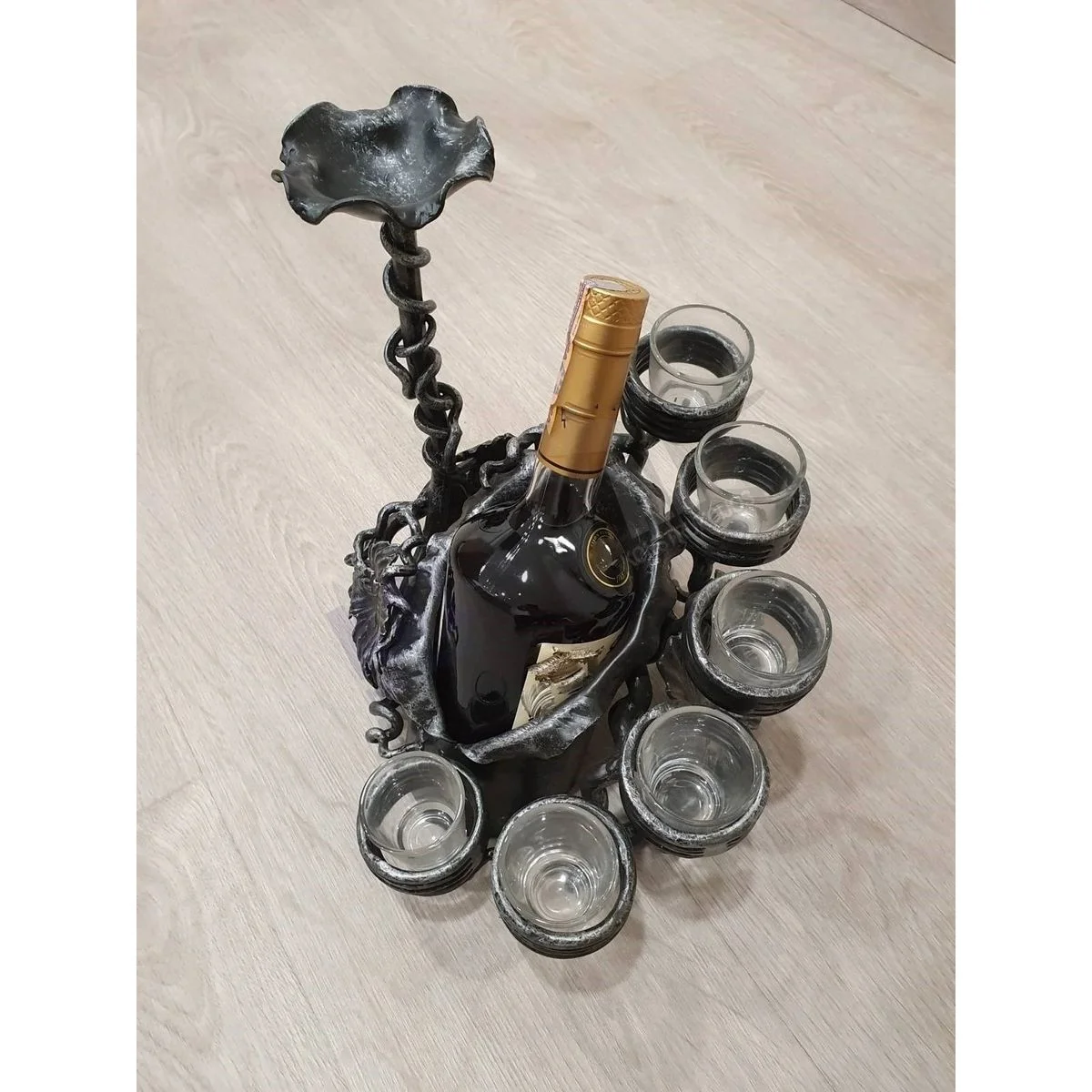 Pudeles un glāzīšu turētājs - svečturis - Image 2